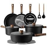 CAROTE 16pcs Pots and Pans Set, Nonstick Cookware Sets