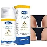 Skin Lightening Cream Gel For Body Intimate Area With Niacinamide, Arbutin, Vitamin C For Private Parts, Underarm, Knees, Elbows, Inner Thigh, Bikini Areas, armpit Skin Whitening Bleaching Cream 30ML