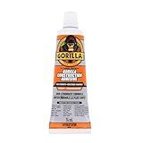 Gorilla Max Strength Construction Adhesive, 2.5 oz (Pack of 1), Clear, Waterproof for Quick Fixes Touch Ups, Bonds Wood Metal Glass Tile Stone Drywall, Indoor Outdoor Gap-Filling Paintable
