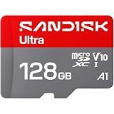 SANDISK 128GB Ultra microSD UHS-I Card - Up to 195MB/s Read Speed, Full HD Video, V10, U1, C10, A5 - SDSQUJQ-128G-GZ6MA