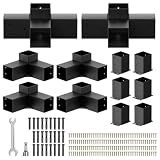 Pergola Bracket kit for 4"x 4" (Inner 3.5" X 3.5") Lumber (12 pc)