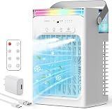 2026 Upgrade 4-in-1 Portable Air Conditioner, Mini Evaporative Cooler
