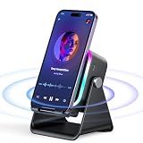 Induction Speaker with Phone Stand 5 in 1 Wireless Bluetooth Audio Black