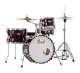 Pearl RS584CC91 Roadshow 4-Piece Drum Set, Wine Red