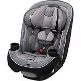 Safety 1st Grow and Go All-in-One Slim Convertible Car Seat, Rear Facing, 5-40 lbs, Forward Facing (30–65 lbs), High Back Booster Seat 40-100 pounds, Shadow