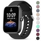 Vanjua Bands for Amazfit Bip 3 / Bip 3 Pro Band Women Men, Amazfit Bip U Pro / Bip / Bip Lite / Bip S / Bip S lite / Bip U, 20mm Quick Release Soft Silicone Replacement Strap for Amazfit GTR mini /