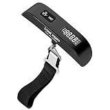 travel inspira Digital Luggage Scale – Portable Hanging Suitcase Weight Scale for Travel, 110 lb Capacity, Backlit LCD Display, Prevents Airport Overweight Fees, Battery Included