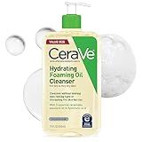 CeraVe Hydrating Foaming Oil Cleanser, Moisturizing Oil Cleanser for Face & Body, Squalane Oil + Hyaluronic Acid + Ceramides, For Dry to Very Dry Skin, Fragrance Free & Residue Free, 19 FL Oz