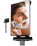 HONEYBULL Fogless Shower Mirror for Shaving with Water Tank, Adhesive Mount