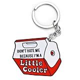 Don't Hate Me Because I'm A Little Cooler Funny Keychain for Women Men | Cute Personality Metal Enamel Key Chain Keyrings for Car Key, Purse Bag Accessories | Cool Keychain for Friend's Birthday Gifts