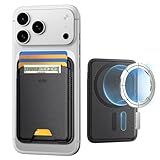 ESR for MagSafe Wallet, 5-Card Holder, Magnetic Wallet for iPhone, RFID Blocking, with 3,200 g Magnetic Strength, Vegan Leather, Slim for iPhone 17/16/15/14/13/12 Series, Not for 13/12 Mini, Black