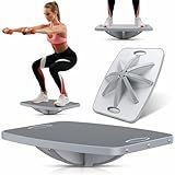 Professional Wooden 360° Rotating Balance Board, Anti-Slip wobble board, 500 lbs Capacity. Perfect for under-desk standing, physical therapy, rehab, core & stability training, and fun for all ages.