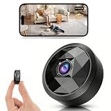 4K Indoor Mini WiFi Hidden Camera:with Motion Alerts&Night Vision(black)