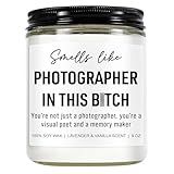 Younift Funny Scented Candle, Photographer Gifts for Women, Men, Photography Accessories, Graduation, Birthday, Cool Gifts for Photographers, Photography Lovers, Wedding Photographer - 9 oz
