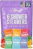 Cleverfy Shower Steamers Aromatherapy for Women and Men – Self-Care Shower Bombs for Stress Relief and Relaxation – 6 Tablets