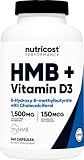 Nutricost HMB (1500mg) and Vitamin D3 (6000 IU) Supplement, 240 Capsules