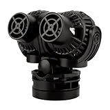 FREESEA Magnetic Wave Maker for Aquarium: 1s Snap on 15mm Glass & Dry-Hand Relocation - Dual 180°Adjustable Heads Eliminate Dead Spots Improve Water Quality for 55-125 Gallon Fish Tank