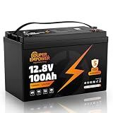 12V 100Ah LiFePO4 Lithium Battery- BCI Group 31, Deep Cycle RV LiFePO4 Battery with Low-Temp Protection, 100A BMS, 1280Wh, Max.15000 Cycles, 10-Year Lifespan for RV, Solar, Trolling Motor, Marine