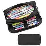 Della Gao Large Pencil Case, Big Capacity Pencil Pouch with 2 Compartments