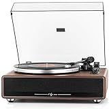 1 BY ONE High Fidelity Belt Drive Turntable with Built-in Speakers