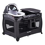 Pamo Babe Portable Playpen Foldable Playard for Baby and Toddler Mattress, Changing Table for Newborn Portable Playard