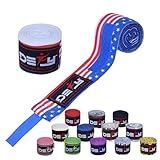 DEFY Professional 180 Inch Hand Wraps for Boxing Muay Thai MMA Elastic Bandages for Men & Women -Pair (American)