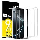 NEW'C 3 Pack Designed for iPhone 17 Pro Max, iPhone 16 Pro Max Screen Protector (6.9 inches), Enhanced Tempered Glass Protection with easy installation tool included,Case Friendly Ultra Resistant