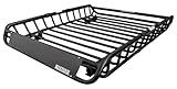 MaxxHaul Steel Roof Rack Cargo Basket, 46" x 36" x 4.5" Roof Top Carrier, Universal Fit for Cars, SUVs, Vans, and RVs, 150 lb Capacity, Weather-Resistant Easy-Install Cargo Storage (70115)