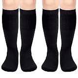 Sarfel Toddler Knee High Sock for Girls Kids Soccer Socks Kids 4-6 Black Soccer Socks Youth Boys Baseball Sock Youth Boys