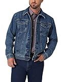Wrangler Men's Cowboy Cut Western Unlined Denim Jacket, Stonewash, Large