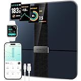 Etekcity Smart Scale for Body Weight Fat, Digital Bathroom Weighing Machine for Accurate BMI Muscle Mass Composition, Home Use Apple Health Compatible Fitness Equipment