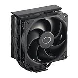 Cooler Master Hyper 212 Black CPU Air Cooler – 120mm High Performance PWM Fan, 4 Copper Heat Pipes, Aluminum Top Cover, Low Noise & Easy Installation, AMD AM5/AM4 & Intel LGA 1851/1700/1200, Black