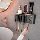 iHave Toothbrush Holders for Bathrooms Wall Mounted with Dispenser & 2 Cups