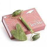 BAIMEI IcyMe Jade Face Roller & Gua Sha Set,Self Care Gifts for Women