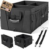 GORILLA GRIP Trunk Organizer for SUV and Cars, Large Capacity Black