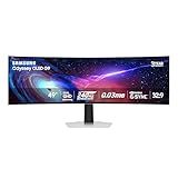 Samsung 49" Odyssey OLED (G93SC) Series Curved Gaming Monitor w QD-OLED, 240Hz, 0.03ms, DQHD, G-Sync Compatible, AMD FreeSync Premium Pro,Height Adjustable Stand,3 Yr Warranty,LS49CG932SNXZA