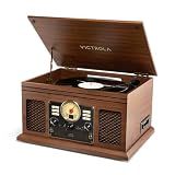 Victrola Quincy - 6-in-1 Bluetooth Record Player - Walnut