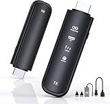 Wireless HDMI Transmitter and Receiver 4K Decode 1080P Output,165ft/50m Portable Wireless HDMI Extender Kit for Streaming Video from Laptop/TV Box to Monitor/HDTV/Projector-Black