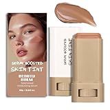 Foundation Stick Beauty Balm Serum Boosted Skin Tint, Solid Tinted Moisturizer Serum Contour Stick Foundation Skin Tint for Women, Natural Finish Makeup (6#)