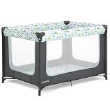 Dream On Me Zodiak Portable Playard, Compact for Travel, Carry Bag, Gray/Green