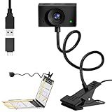 Eye Contact Web Camera for Desktop Computer – 1080P USB Camera with Microphone & Stand, Center Cam for Laptop or Desktop, Manual Focus, Plug & Play for macOS & Windows（Black）