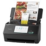ScanSnap iX2500 Wireless or USB High-Speed Cloud Enabled Document, Photo & Receipt Scanner with Large 5" Touchscreen and 100 Page Auto Document Feeder for Mac or PC, Black