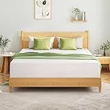 EGOHOME King Size Memory Foam Mattress, 12 Inch Bed Mattress in a Box with Cooling Green Tea Gel, Relieve Pressure with Medium Firm Support, CertiPUR-US Certified, 80''L x 76''W, White