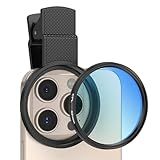 AMIR 52MM Clip-on CPL Phone Camera Lens Filter, Circular Polarizer Filter, Phone Lens Filter Kit Compatible with iPhone 17 16 15 14 13 12, Google Pixel and Other Android Smart Phones