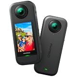 AKASO 360 Action Camera - 5.7K 360 Video with 1/2" 48MP Sensors, 72MP 360 Photo, 360-SuperSmooth, Invisible Selfie Stick Effect, 360° Horizon Lock, AI Tracking Standard Combo