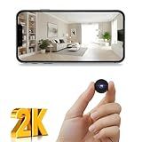 Huatsing Hidden Camera,2K WiFi Spy Camera,Nanny Cam Hidden Camera,Mini Camera with Night Vision & Motion Detection,Wireless Indoor Security Camera for Pet/Baby/Nanny