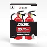 Kidde Commercial-Grade Fire Extinguisher for Office, Schools, Rechargeable, 2A10BC, 2 Pack