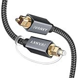 IVANKY Optical Audio Cable 10ft, Toslink Fiber Optic S/PDIF Digital Audio