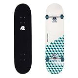 Retrospec Alameda Skateboard Complete | Canadian Maple Wood Deck w/ 5.5 Inch Aluminum Alloy Trucks for Commuting, Cruising, Carving & Downhill Riding