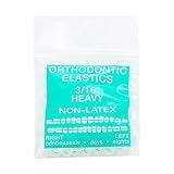 JMU Orthodontic Elastics 3/16 Heavy, 100 Pack Dental Rubber Bands